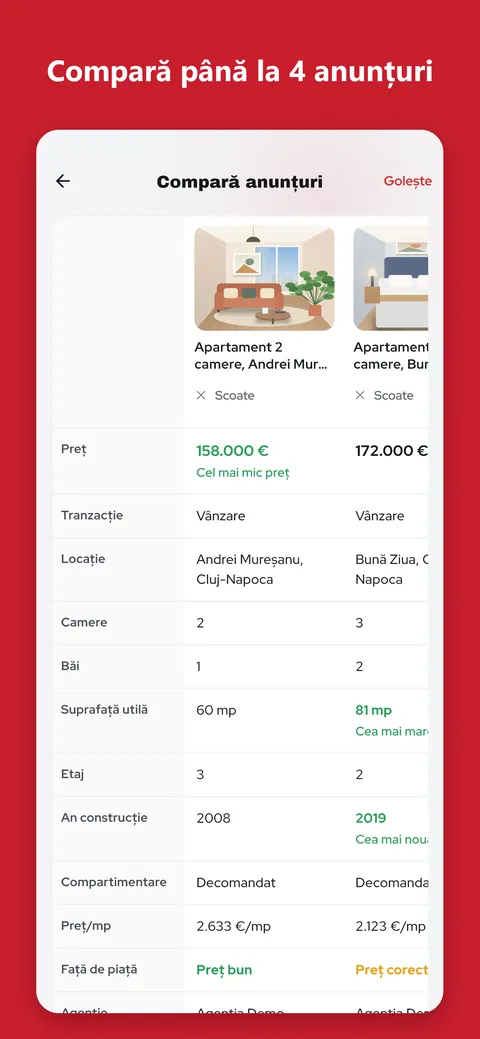 Compară până la 4 anunțuri