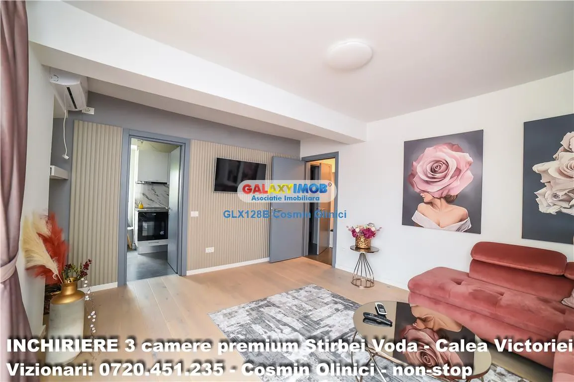 Inchirere 3 camere premium, prima inchiriere, Calea Victoriei - foto 3