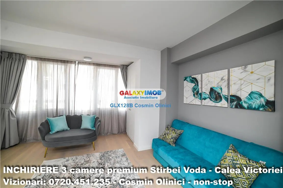 Inchirere 3 camere premium, prima inchiriere, Calea Victoriei - foto 5
