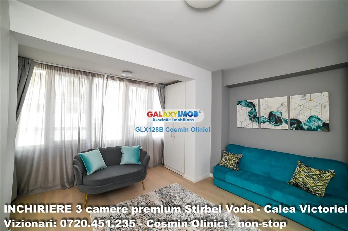 Inchirere 3 camere premium, prima inchiriere, Calea Victoriei - foto 7