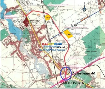 Teren 25000 mp la sosea Buftea Corbeanca utilitati zona Mixta - foto 6
