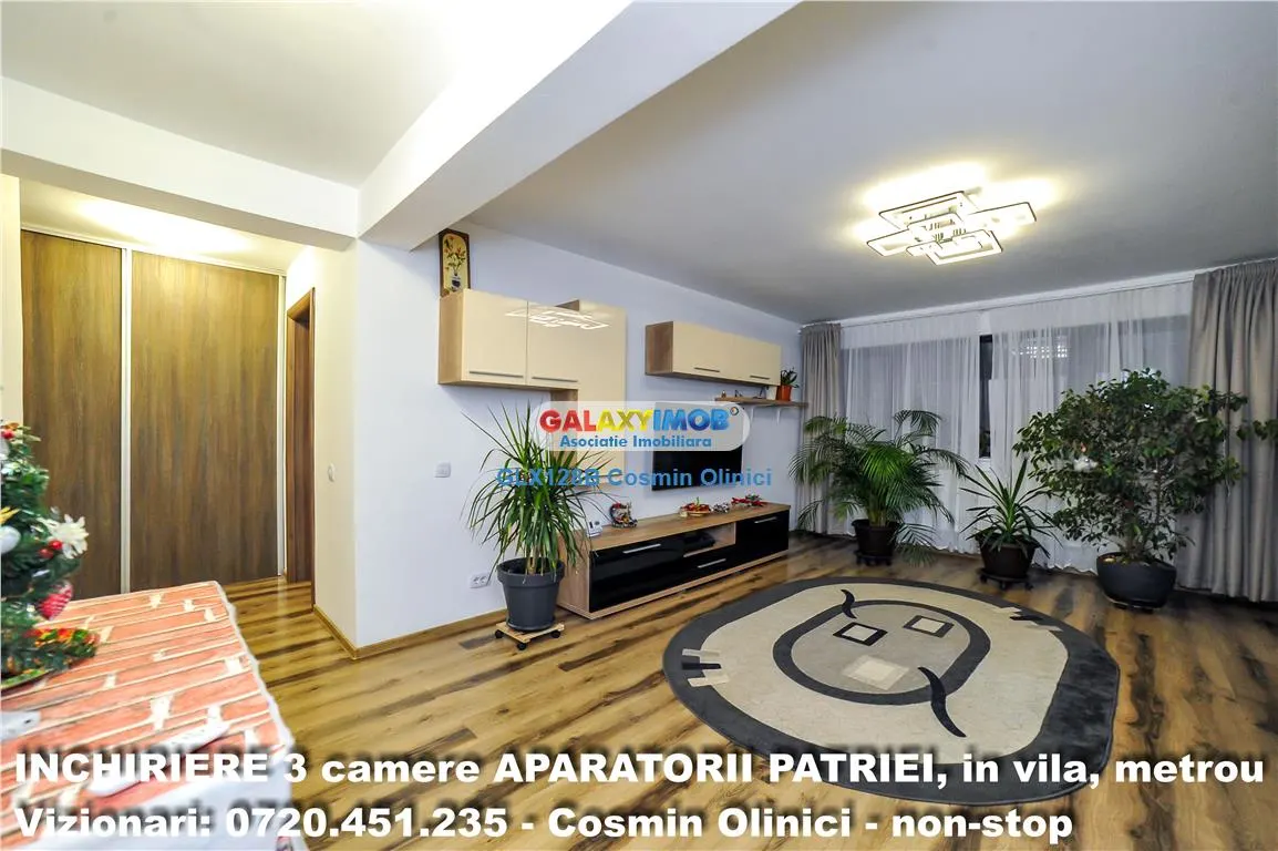 INCHIRIERE 3 camere BERCENI - Aparatorii Patriei, metrou, in vila - foto 1