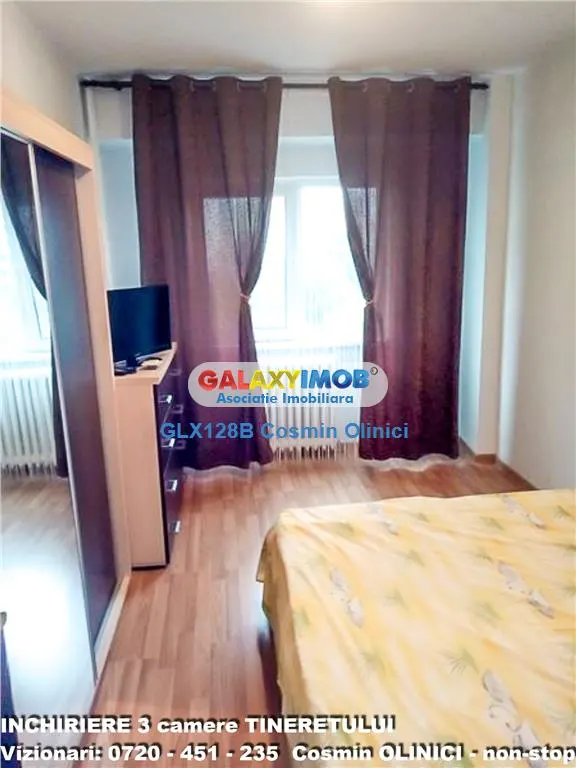 Apartament 3 camere Timpuri Noi Tineretului decomandat 70 mp metrou ap - foto 2