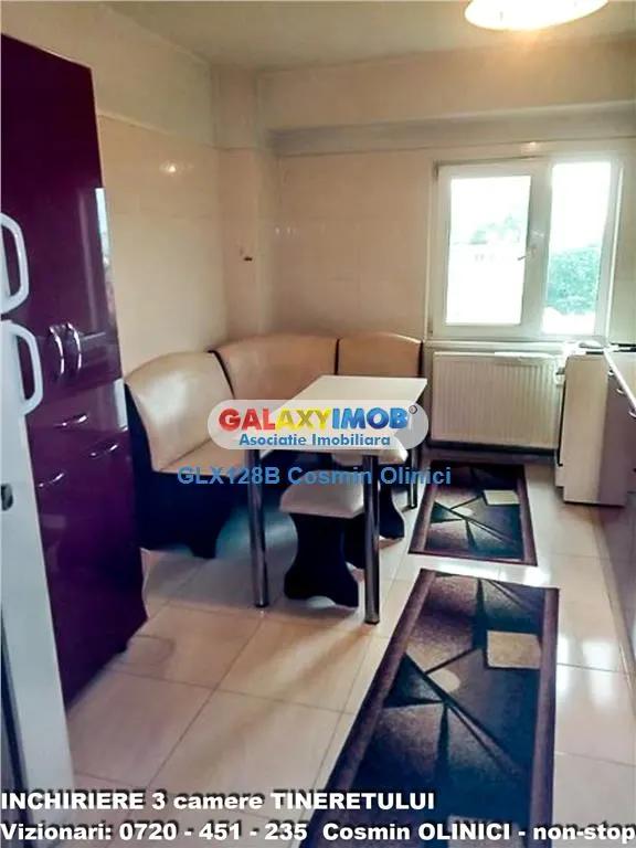 Apartament 3 camere Timpuri Noi Tineretului decomandat 70 mp metrou ap - foto 12