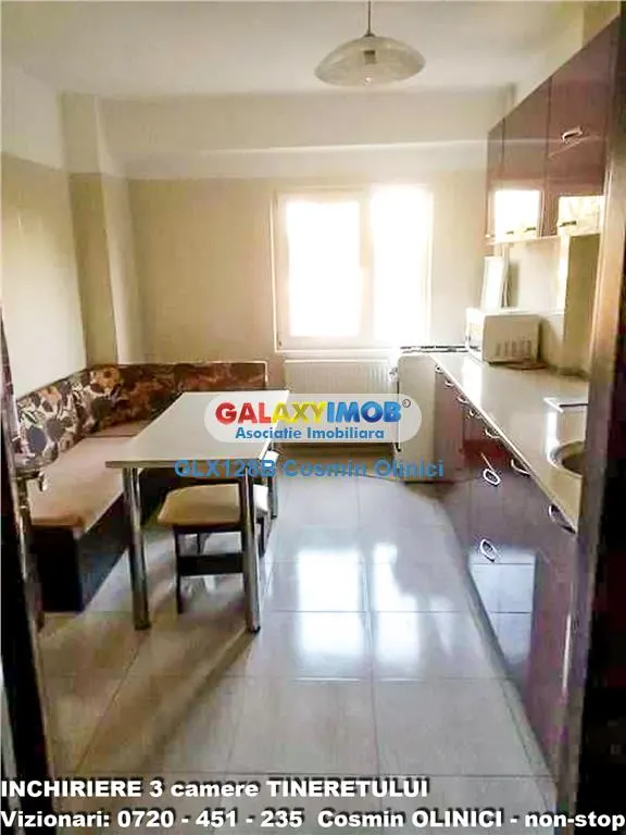 Apartament 3 camere Timpuri Noi Tineretului decomandat 70 mp metrou ap - foto 9