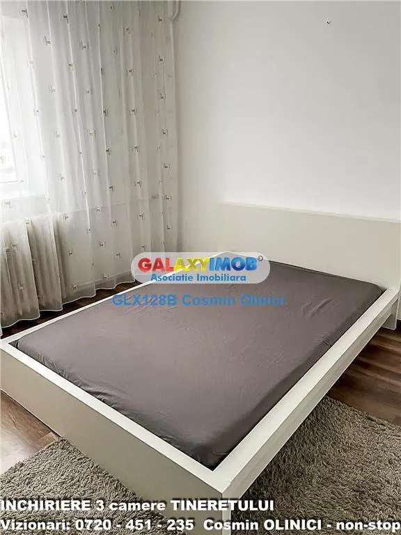 Inchiriere apartament 3 camere Tineretului decomandat mobilat - foto 1