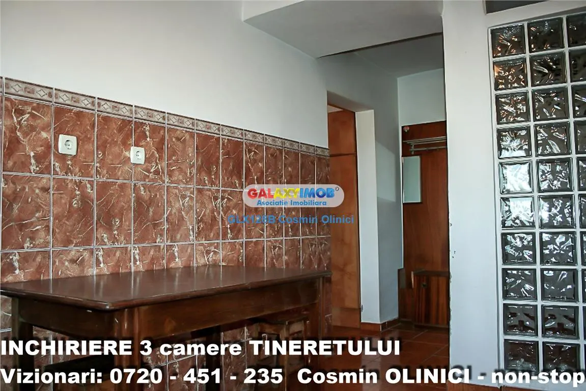 Inchiriere apartament 3 camere Tineretului decomandat mobilat - foto 16