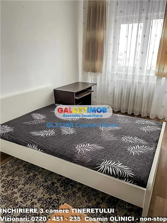 Inchiriere apartament 3 camere Tineretului decomandat mobilat - foto 17