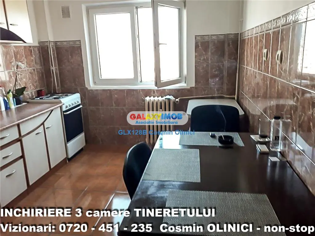 Inchiriere apartament 3 camere Tineretului decomandat mobilat - foto 18