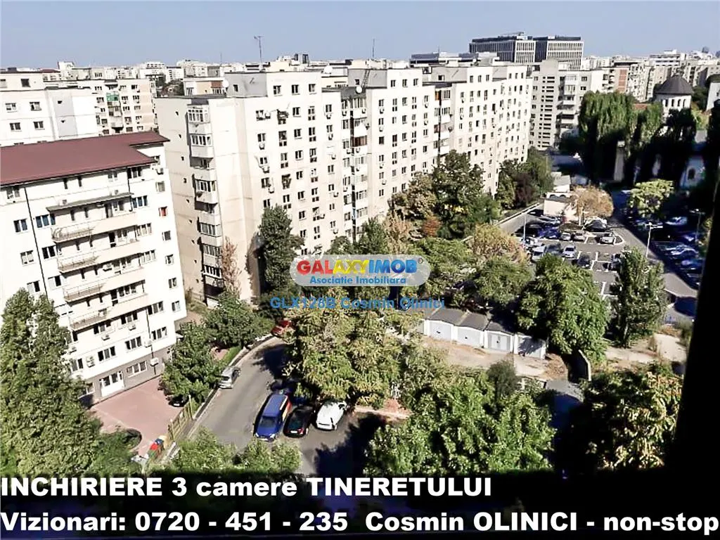 Inchiriere apartament 3 camere Tineretului decomandat mobilat - foto 21