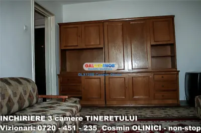 Inchiriere apartament 3 camere Tineretului decomandat mobilat - foto 23