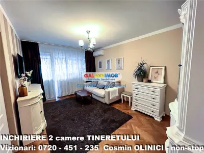 Inchiriere apartament 2 camere Tineretului vedere parc mobilat - Bucuresti