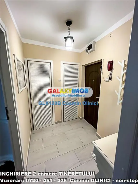 Inchiriere apartament 2 camere Tineretului vedere parc mobilat - foto 3