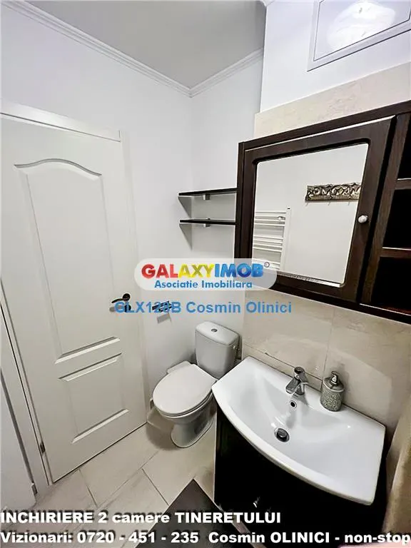 Inchiriere apartament 2 camere Tineretului vedere parc mobilat - foto 8