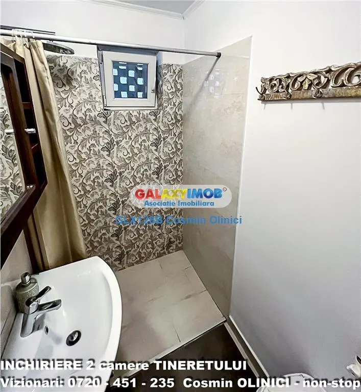 Inchiriere apartament 2 camere Tineretului vedere parc mobilat - foto 9