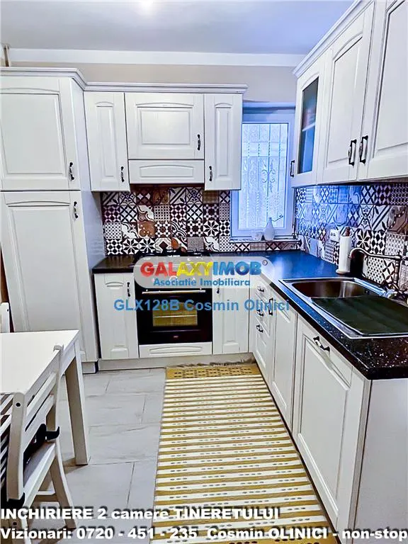 Inchiriere apartament 2 camere Tineretului vedere parc mobilat - foto 10
