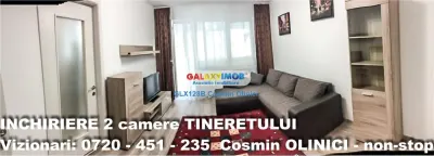 Inchiriere apartament 2 camere Tineretului vedere parc mobilat - foto 12