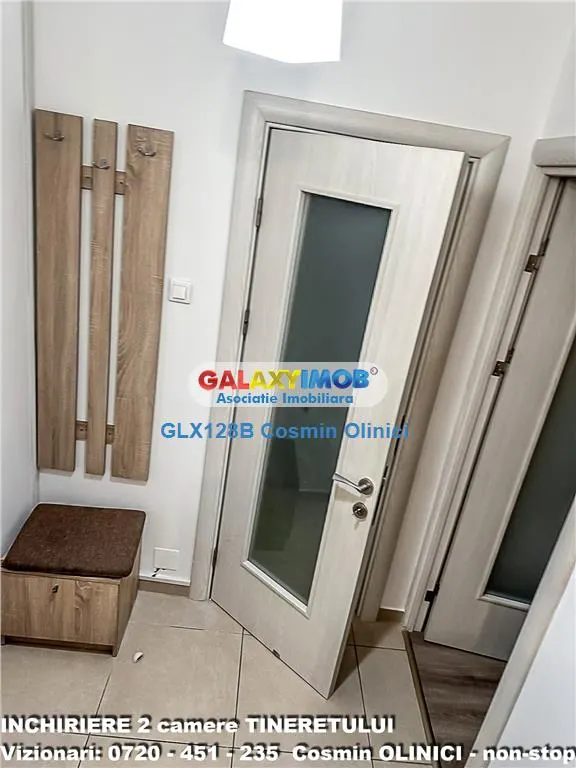 Inchiriere apartament 2 camere Tineretului vedere parc mobilat - foto 9