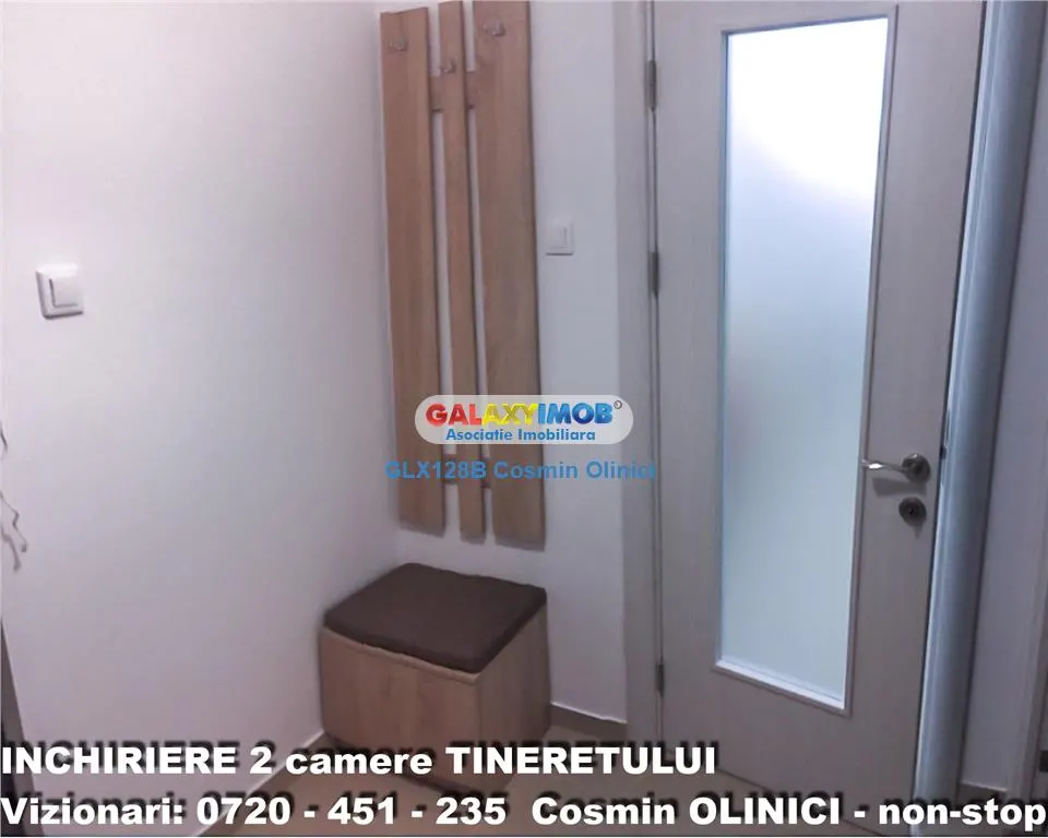 Inchiriere apartament 2 camere Tineretului vedere parc mobilat - foto 10