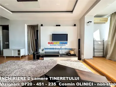 Inchiriere apartament 2 camere Tineretului vedere parc mobilat - foto 2