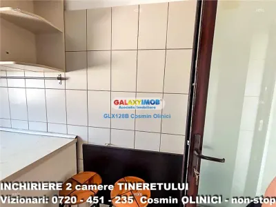 Inchiriere apartament 2 camere Tineretului vedere parc mobilat - foto 8
