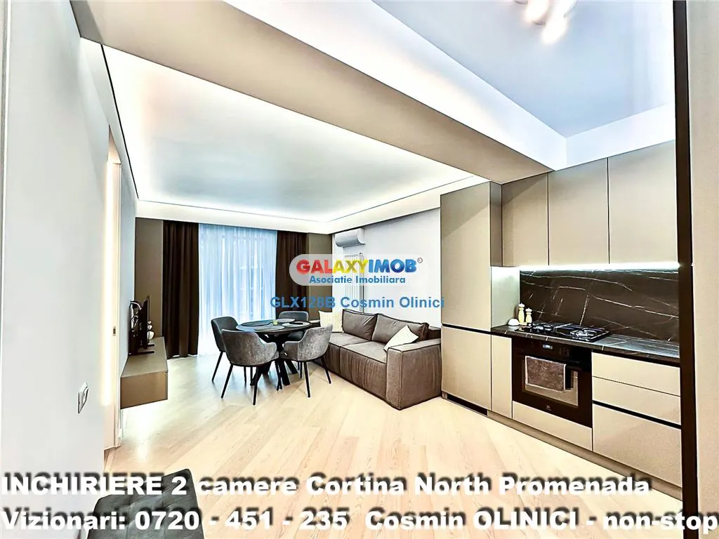 Inchiriere apartament 2 camere Cortina North Pipera - Promenada Mall - foto 4