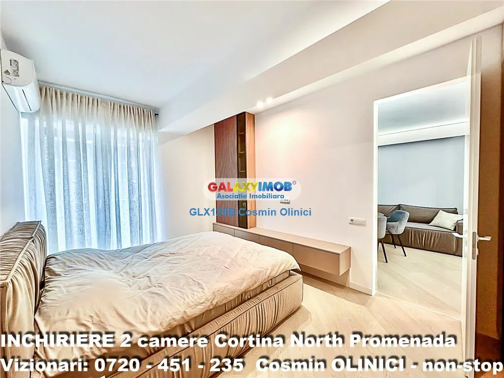 Inchiriere apartament 2 camere Cortina North Pipera - Promenada Mall - foto 9