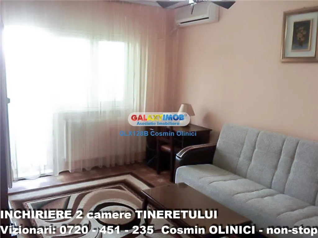 Inchiriere apartament 2 camere Tineretului langa parc mobilat utilat - foto 2