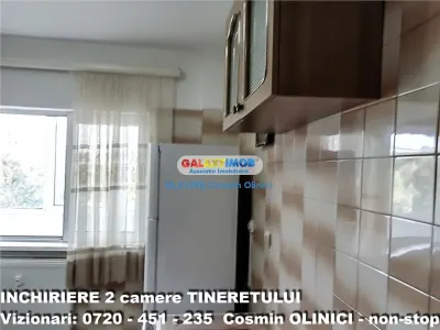 Inchiriere apartament 2 camere Tineretului langa parc mobilat utilat - foto 12