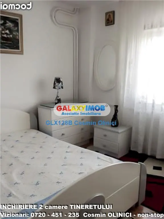 Inchiriere apartament 2 camere Tineretului langa parc mobilat utilat - foto 6
