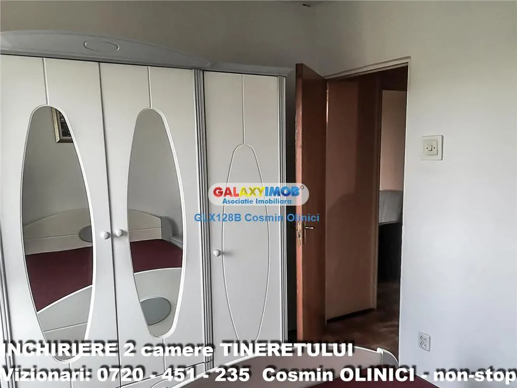 Inchiriere apartament 2 camere Tineretului langa parc mobilat utilat - foto 8