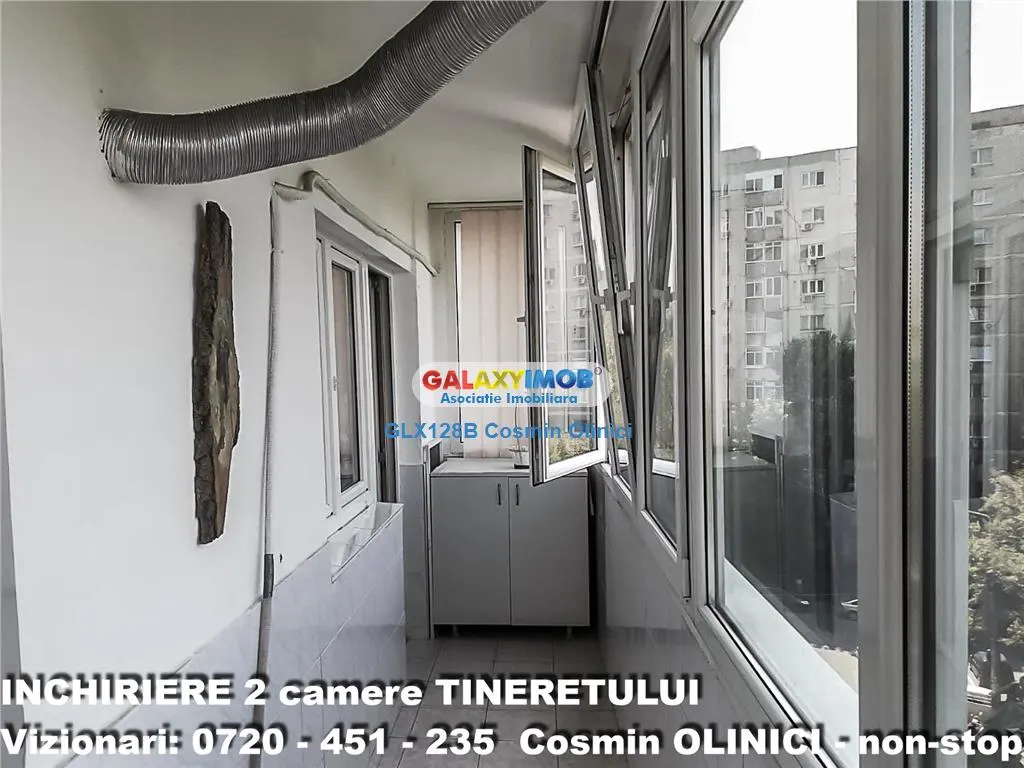 Inchiriere apartament 2 camere Tineretului langa parc mobilat utilat - foto 9