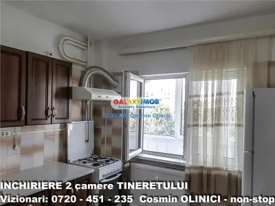 Inchiriere apartament 2 camere Tineretului langa parc mobilat utilat - foto 10