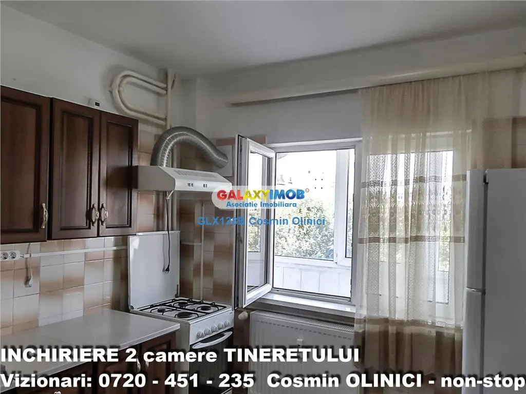 Inchiriere apartament 2 camere Tineretului langa parc mobilat utilat - foto 10