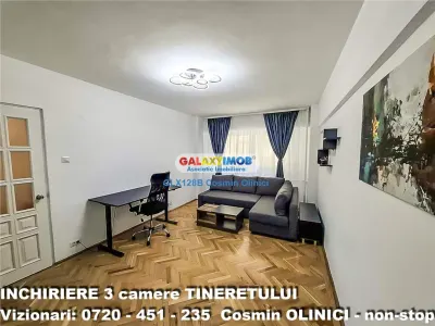 3 camere decomandat Tineretului langa metrou prima inchiriere - Bucuresti