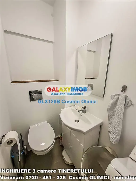 3 camere decomandat Tineretului langa metrou prima inchiriere - foto 5
