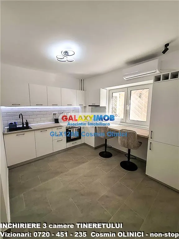 3 camere decomandat Tineretului langa metrou prima inchiriere - foto 6
