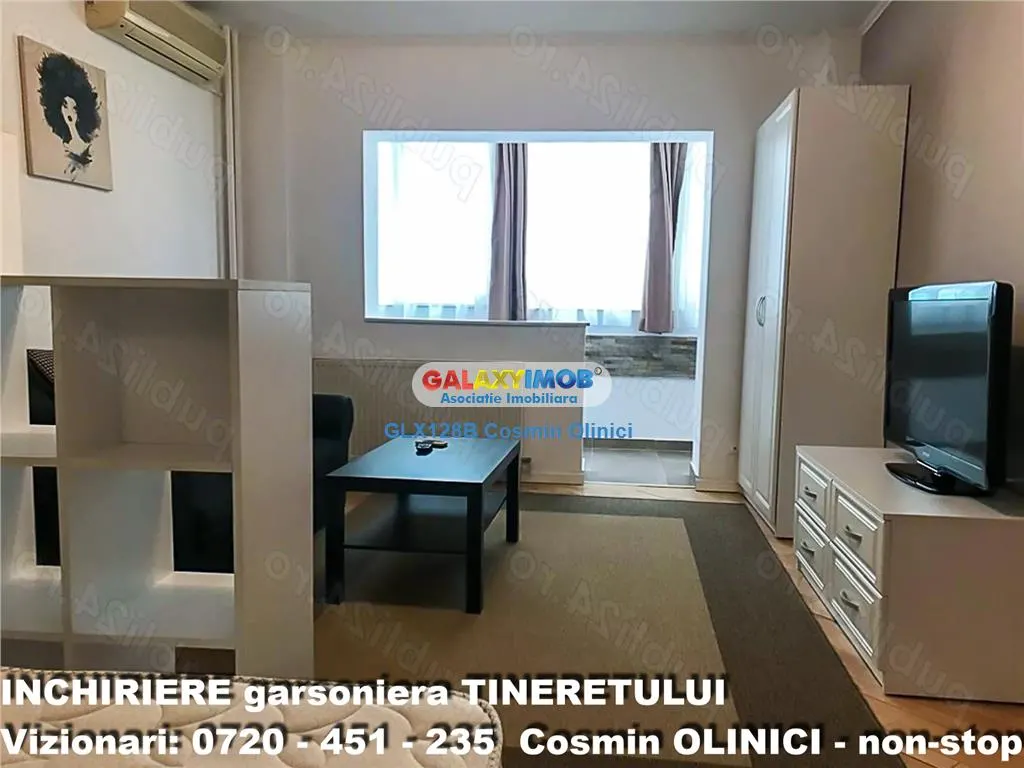 Inchiriere garsoniera Tineretului Visana langa parc si metrou - foto 1