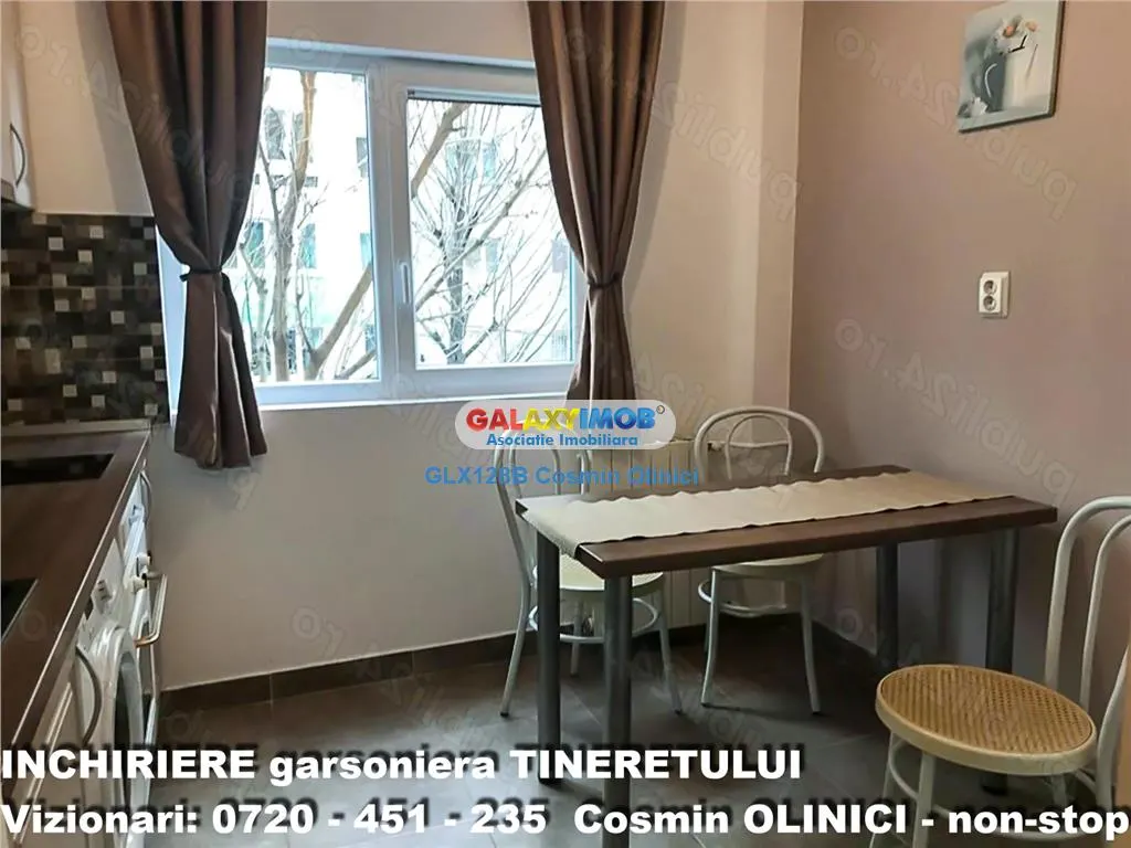 Inchiriere garsoniera Tineretului Visana langa parc si metrou - foto 3