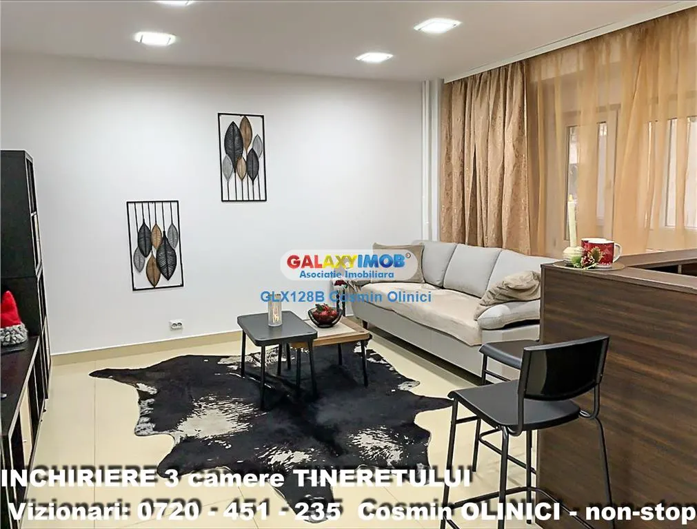 Inchiriere 3 camere dec Timpuri Noi - prima inchiriere - renovat - foto 2