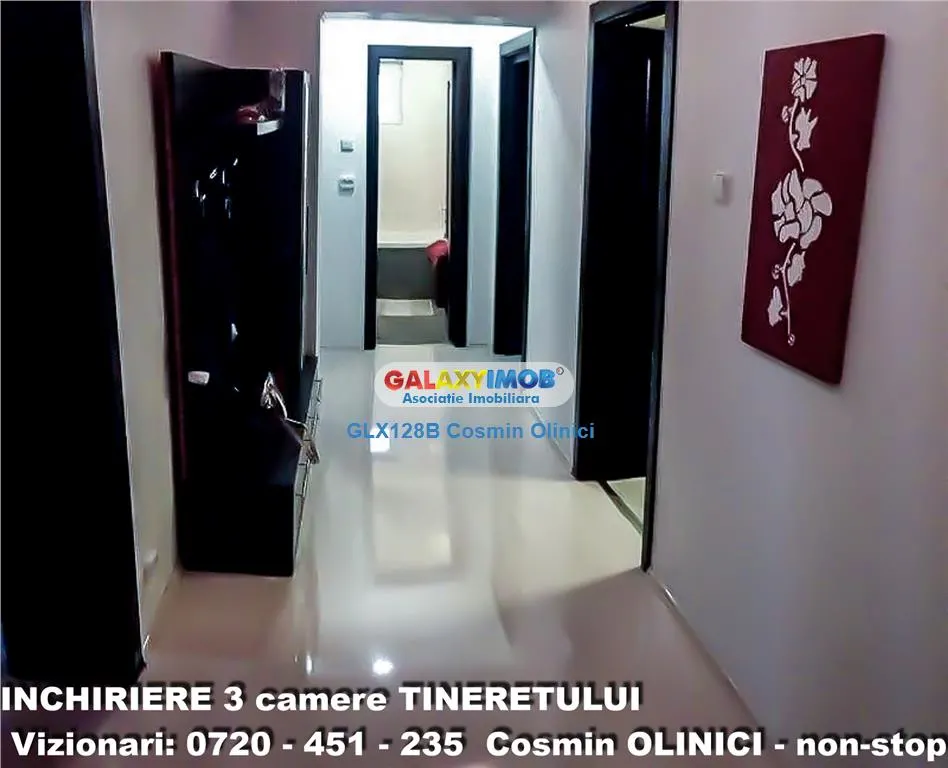 Inchiriere 3 camere Tineretului - langa metrou - 87 mp - etaj 9 - foto 3