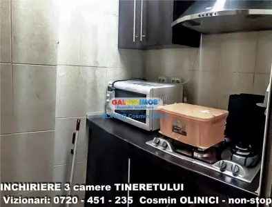 Inchiriere 3 camere Tineretului - langa metrou - 87 mp - etaj 9 - foto 6