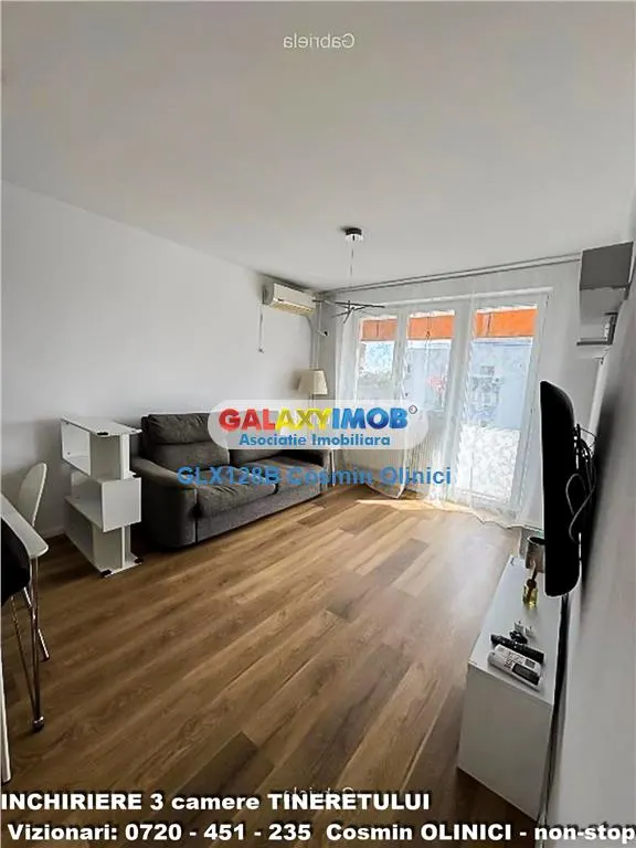 Inchiriere 3 camere Tineretului - 3 minute metrou - foto 1