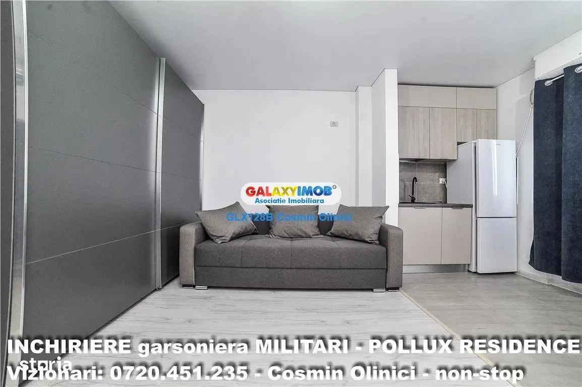 Inchiriere garsoniera bloc nou Militari - Pollux Residence - foto 12