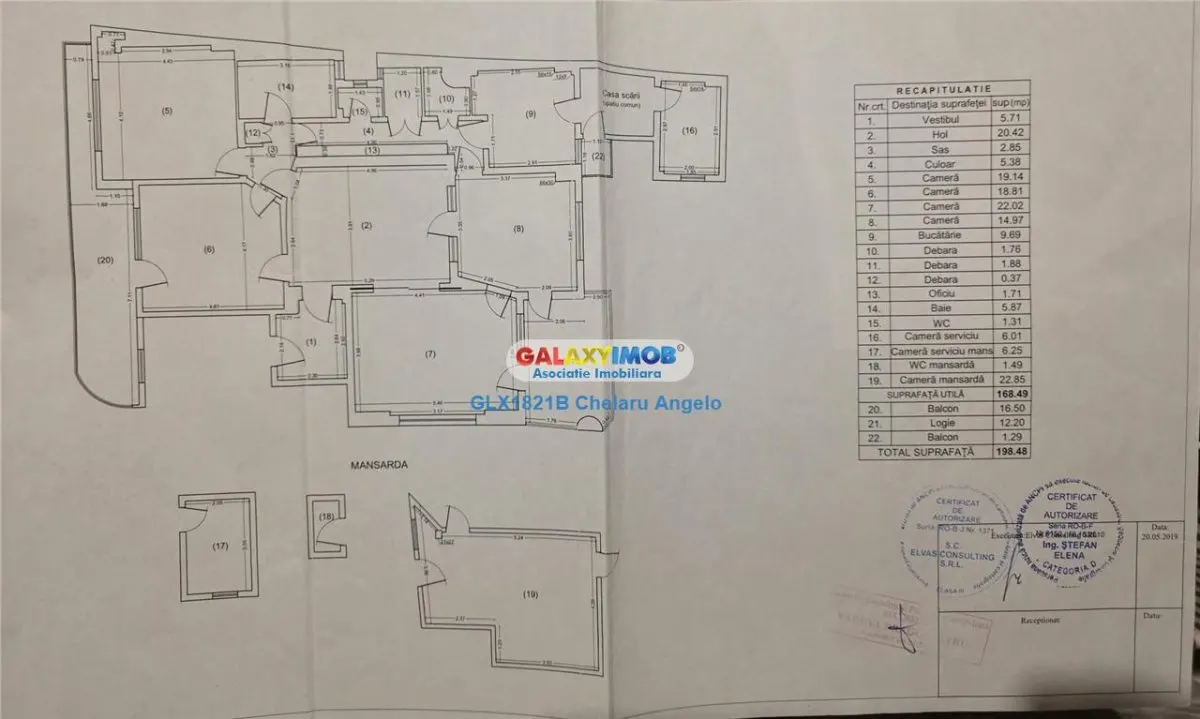 Unirii apartament 7 camere,suprafata utila 198 mp,stare buna - foto 9