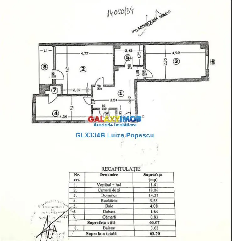 Apartament 2 camere 13 SEPTEMBRIE-CASA POPORULUI 63mp - foto 7