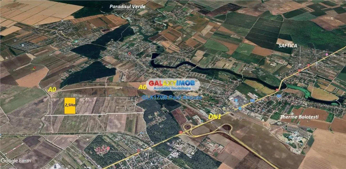 Teren 25000 mp Corbeanca str Floarea Soarelui cu PUZ Lotizat - foto 3