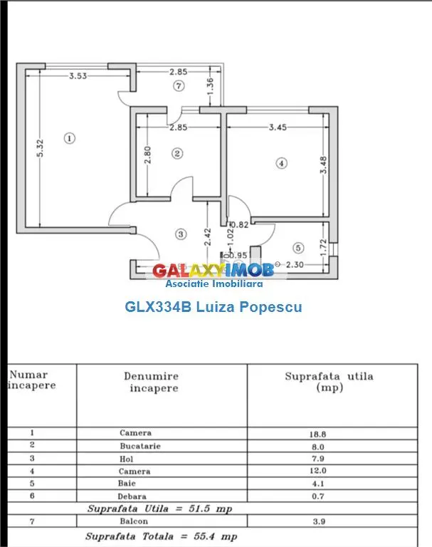 OFERTA! Apartamentul 2 camere Sebastian Dunavat et 2/4, totul nou - foto 1