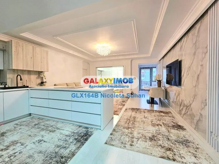 DOROBANTI,4 camere,3 bai,mobilat &utilat LUX high-end+parcare subterna - foto 2