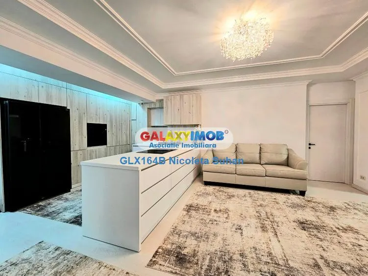 DOROBANTI,4 camere,3 bai,mobilat &utilat LUX high-end+parcare subterna - foto 3